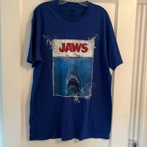 Iconic Jaws graphic blue t-shirt men’s size XL